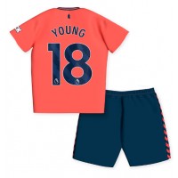 Dětský Fotbalový dres Everton Ashley Young #18 2023-24 Venkovní Krátký Rukáv (+ trenýrky)